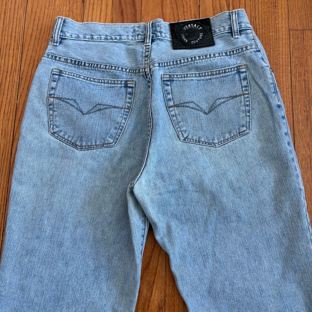 Versace Jeans Couture Men's Denim Pants Size 30” Light Wash, Medusa Head - Picture 9 of 15